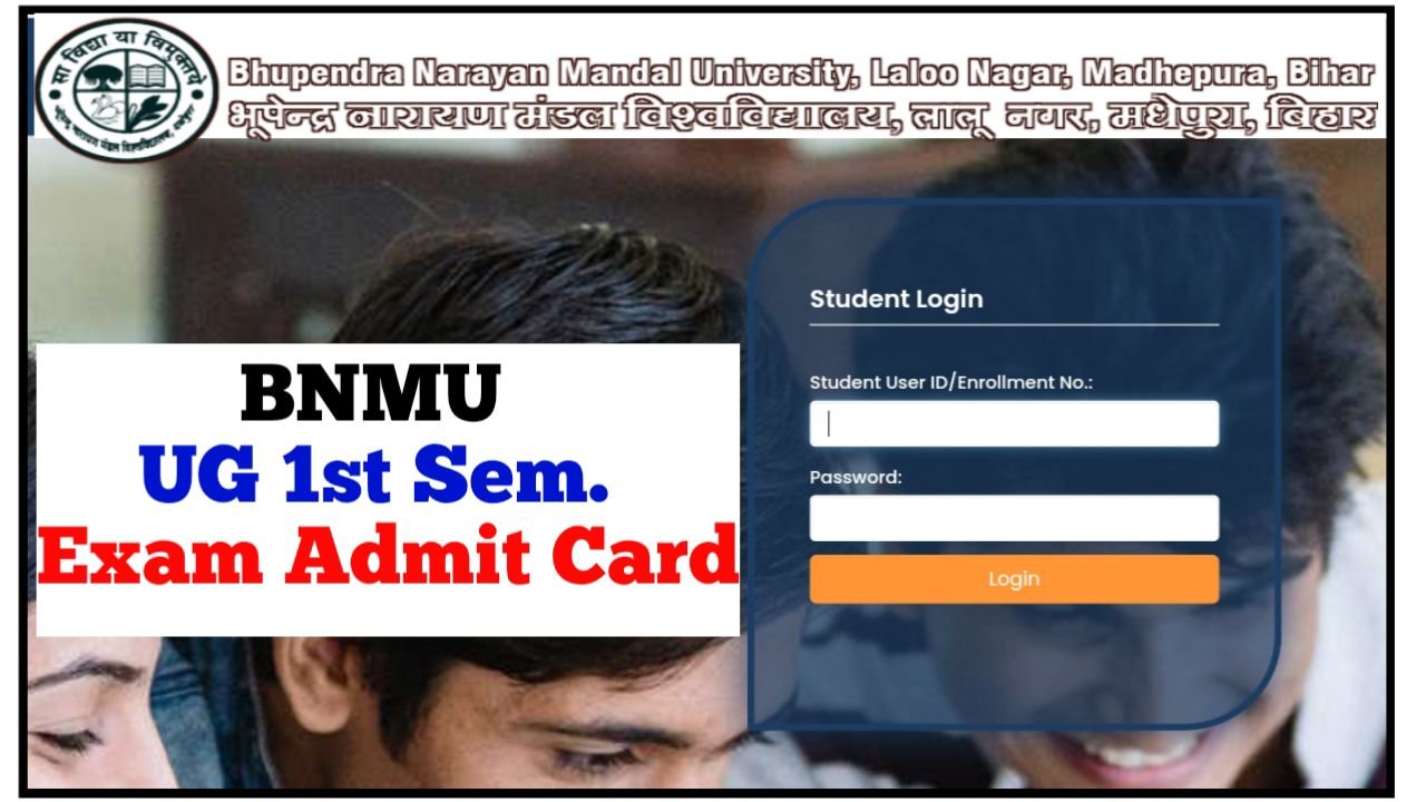 BNMU UG 1st Sem Admit Card 2024